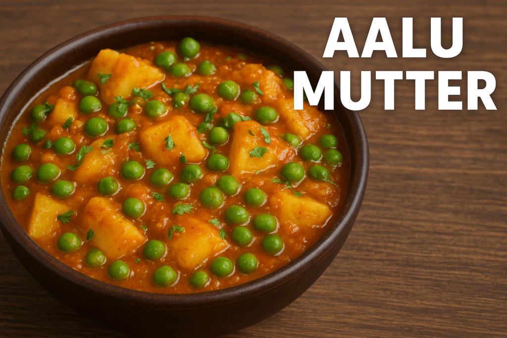 Aalu Mutter ki sabji hindi me.