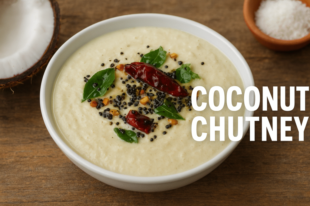 घर पर बनाएं नारियल की क्रिप्सी चटनी साउथ इंडियन स्टाइल में रेसिपी: