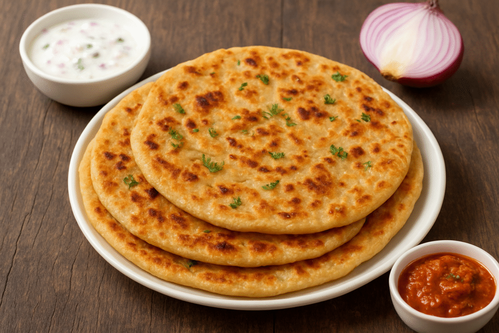 Onion Paratha Recipe .