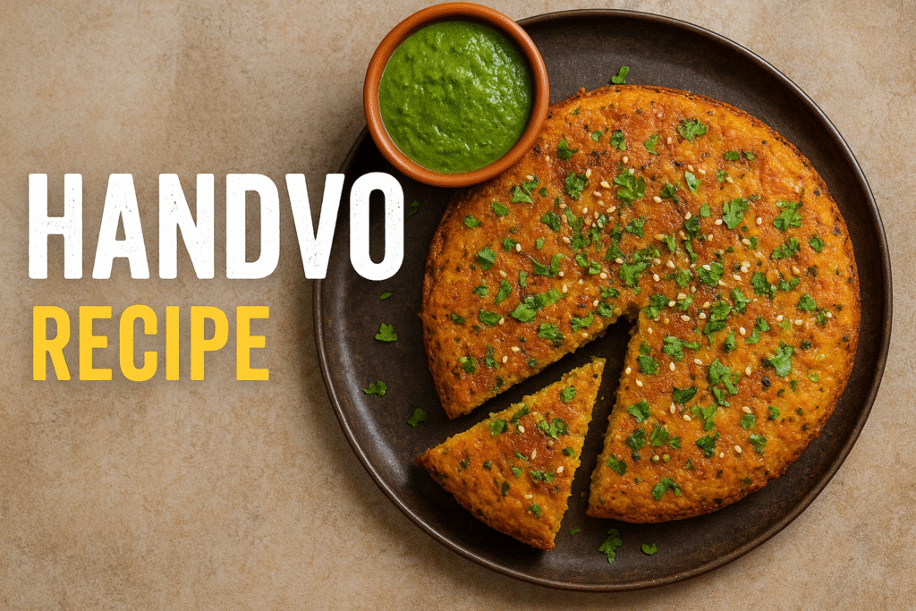 Handvo recipe in hindi me. घर पर बनाएं क्रिपसी और स्वादिष्ट गुजराती हांडवा रेसिपी।