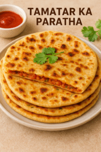 Tamatar Paratha Recipe in hindi. घर पर बनाएं स्वादिष्ट टमाटर पराठा रेसिपी।