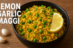 Lemon Garlic Maggie Recipe In Hindi.नींबू लहसुन वाली मसाला मैग्गी :10 मिनिट में घर पर बनाएं।