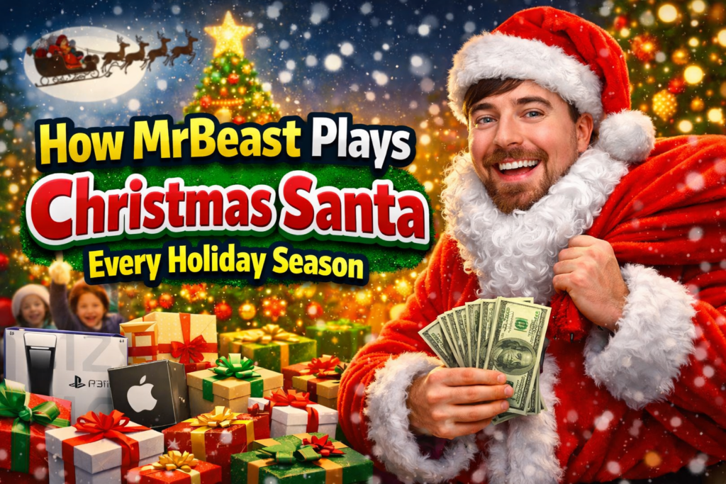 How Mr Beast (Jimmy Donaldson )Plays Crismas Santa Every Holiday Season