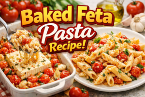 Baked feta pasta recipe :