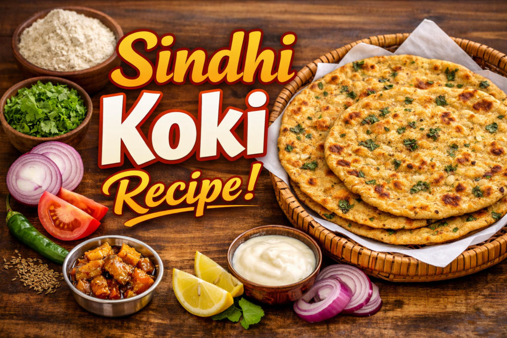Sindhi Koki: The Ultimate Crispy & Flaky Spiced Flatbread Recipe