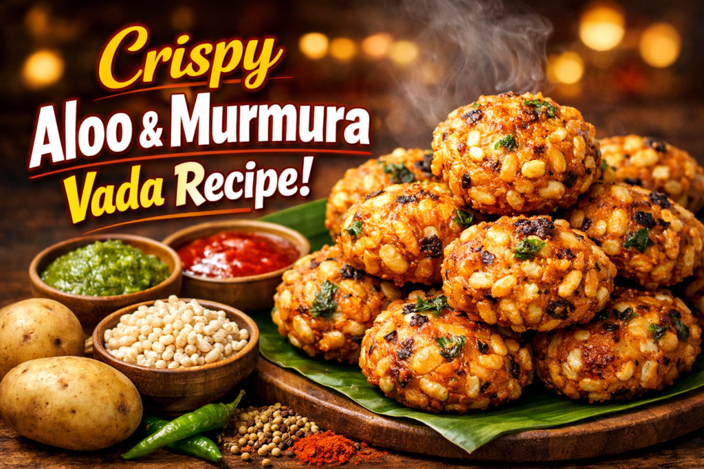 Crispy Aloo and Murmura Vada Recipe : The Ultimate Tea-Time Snack