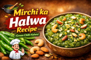 Mirchi ka Halwa Recipe (Green Chilli Halwa)