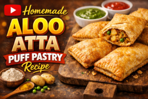 Homemade Aloo Atta Puff Pastry: Crispy Indian Snack Delight