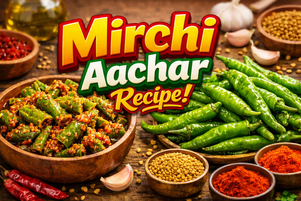 Mirchi Aachar Recipe : The Ultimate Insant Green Chilli Pickle Guide.