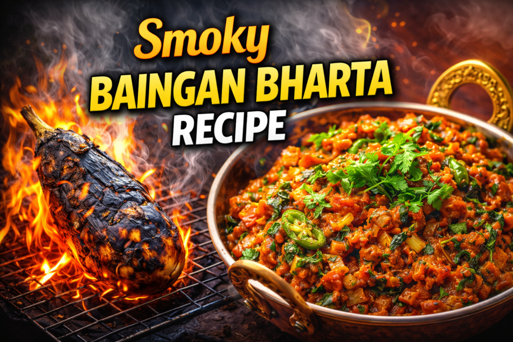 Smoky Baingan Bharta Recipe: