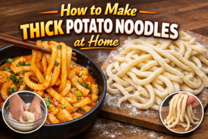 Chewy & Satisfying: How to Make Thick Potato Noodles at Home