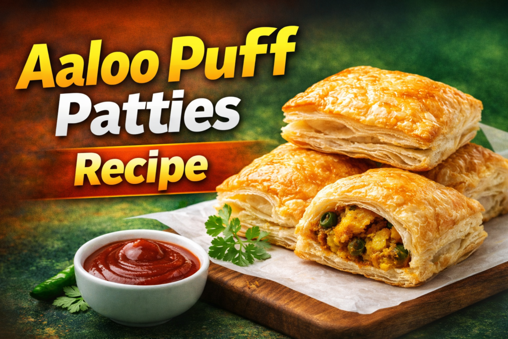 Aaloo Puff Patties Recipe – Crispy Bakery Style Potato Puff at Home