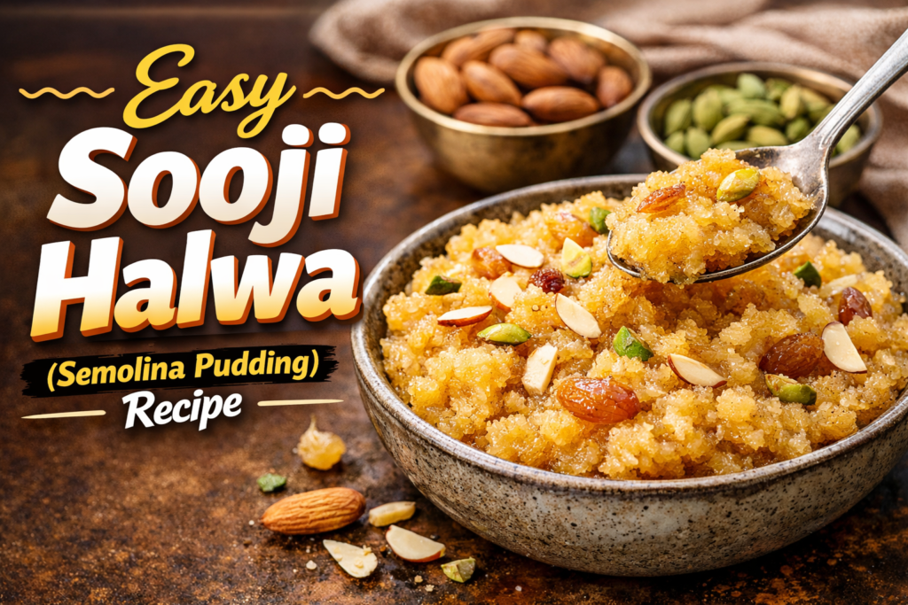 Easy Sooji Halwa (Semolina Pudding) Recipe
