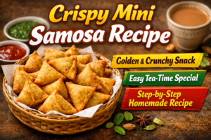 Crispy Mini Samosa Recipe – Easy & Perfect Tea-Time Snack at Home