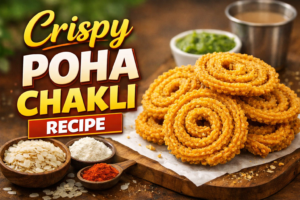 Crispy Poha Chakli Recipe: Easy Homemade Indian Snack with Flattened Rice