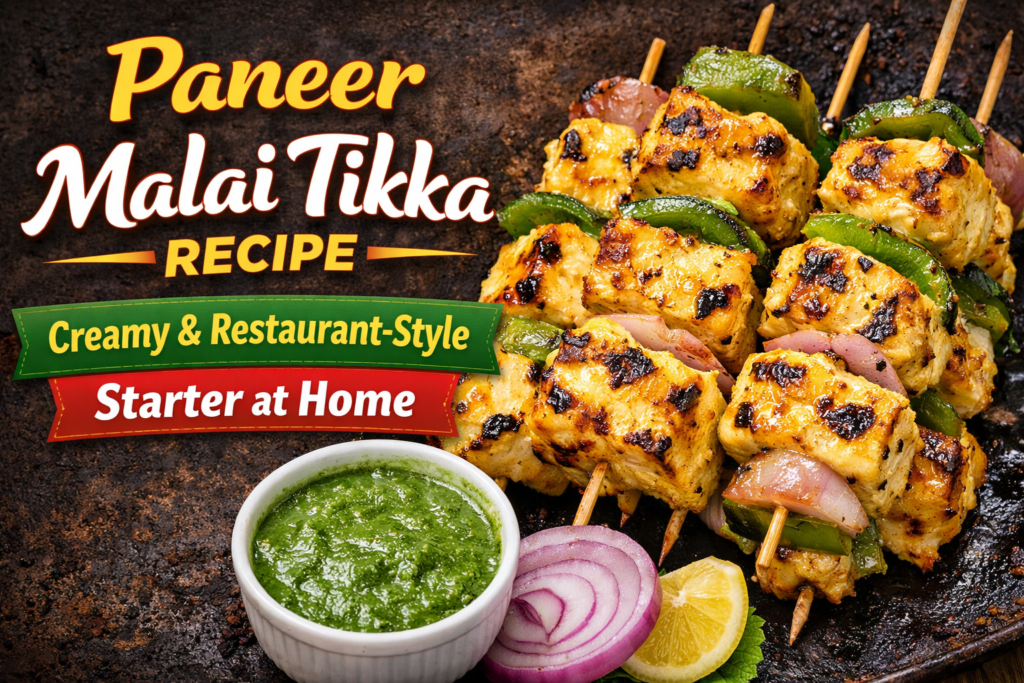 Paneer Malai Tikka Recipe: Creamy & Restaurant-Style Starter at Home