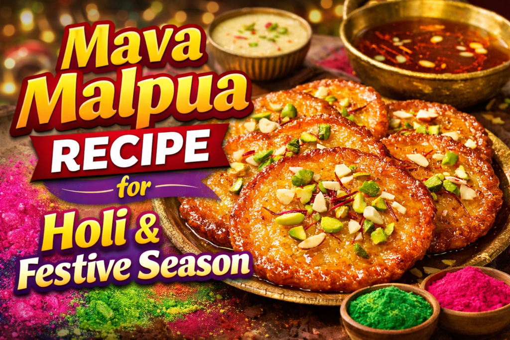 Mava Malpua Recipe – Traditional Rajasthani Khoya Malpua for Holi & Festive Season