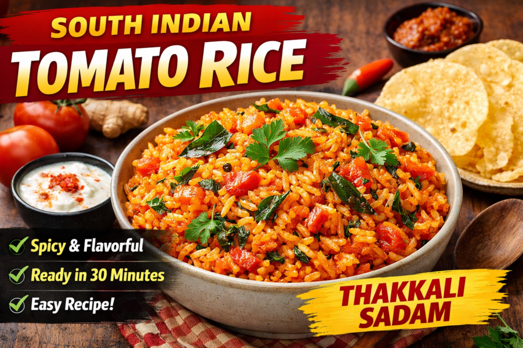 South Indian Tomato Rice – A Simple & Delicious Comfort Meal