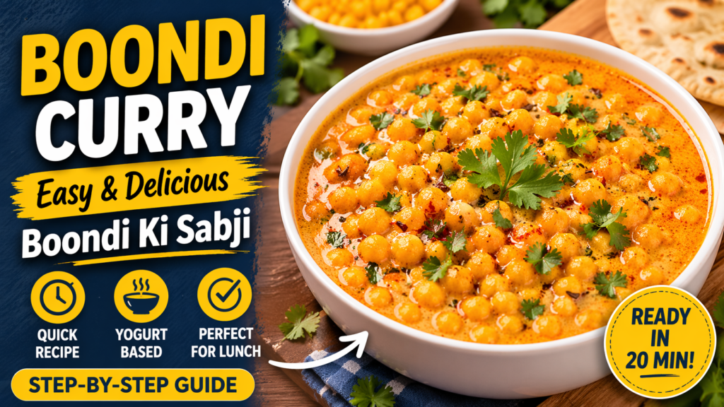 Boondi Curry (Boondi Ki Sabji) – A Quick Indian Comfort Recipe