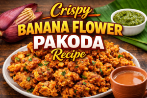 Crispy Banana Flower Pakoda Recipe