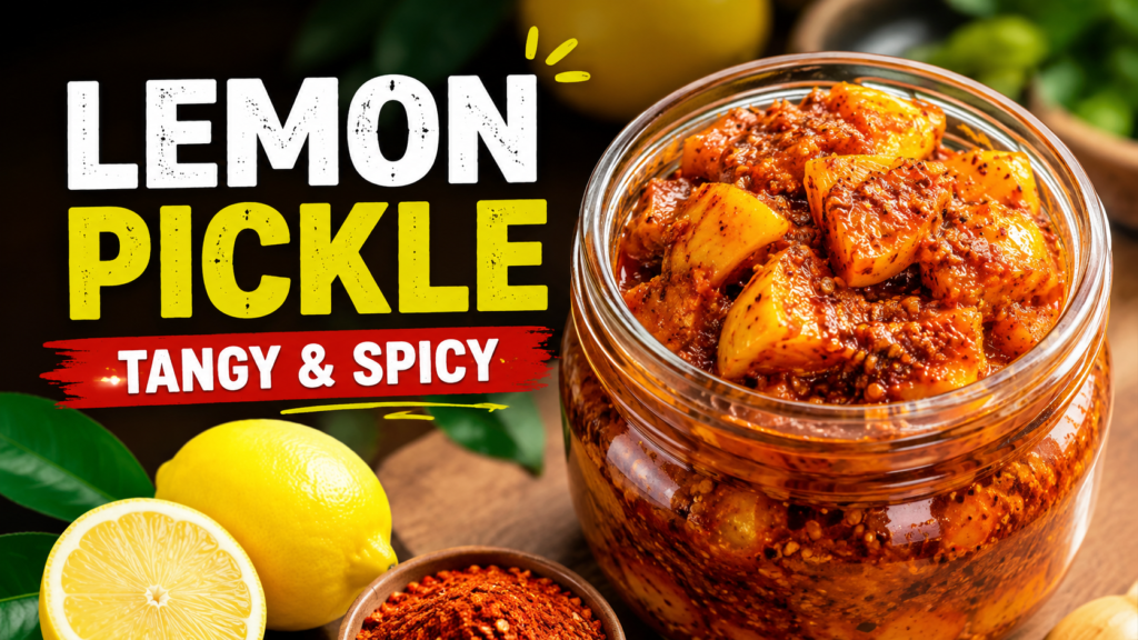 Homemade Lemon Pickle Recipe: Tangy, Spicy & Full of Flavor