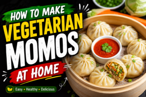 How to Make Vegetarian Momos at Home – Soft, Juicy & Street-Style Perfect