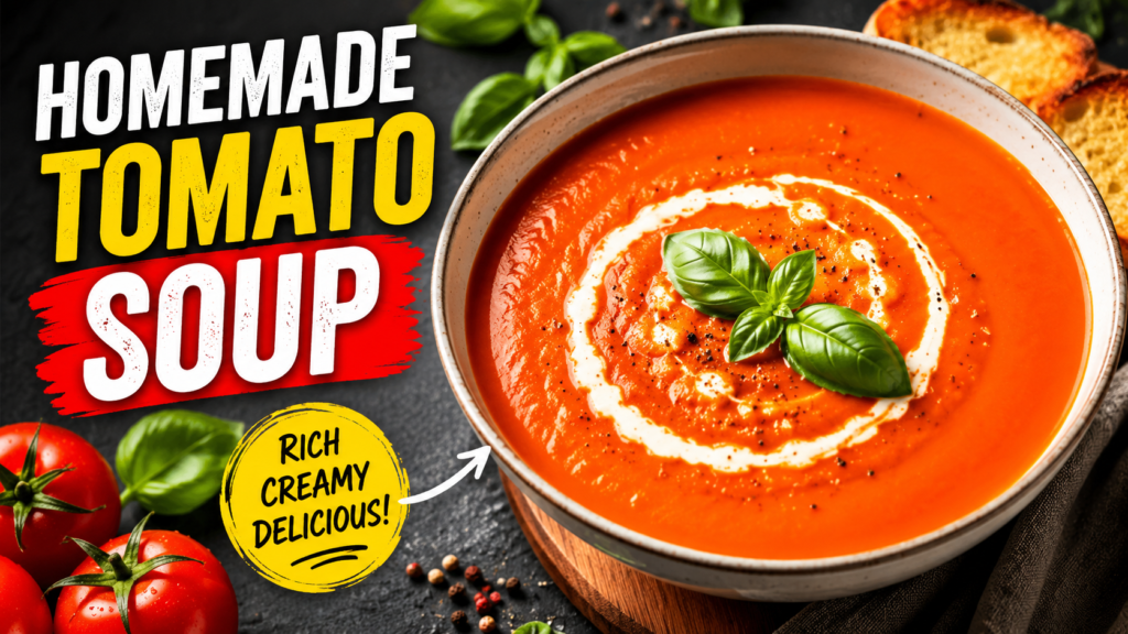 How to Make Perfect Homemade Tomato Soup — Rich, Creamy & Restaurant-Style