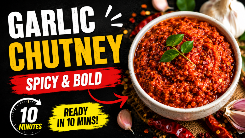 Garlic Chutney Recipe: Bold, Spicy & Ready in 10 Minutes